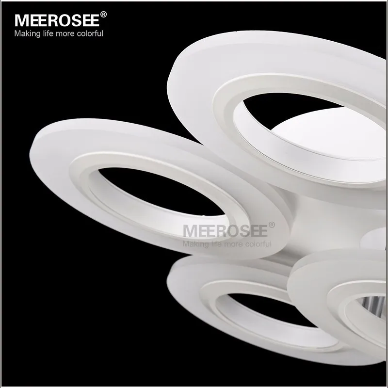 Современный светодиодный кольцевой потолочный светильник акриловый белый для