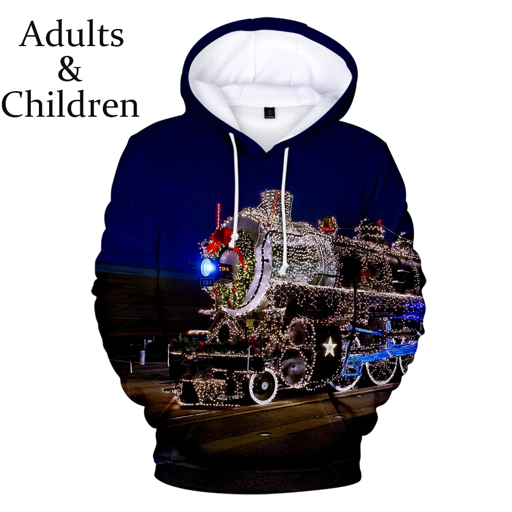 

Personality 3-14 Years Kids Christmas Hoodies Children Sweatshirts Men Women Winter Harajuku Boys Girls Autumn Sweatshirt 4XL