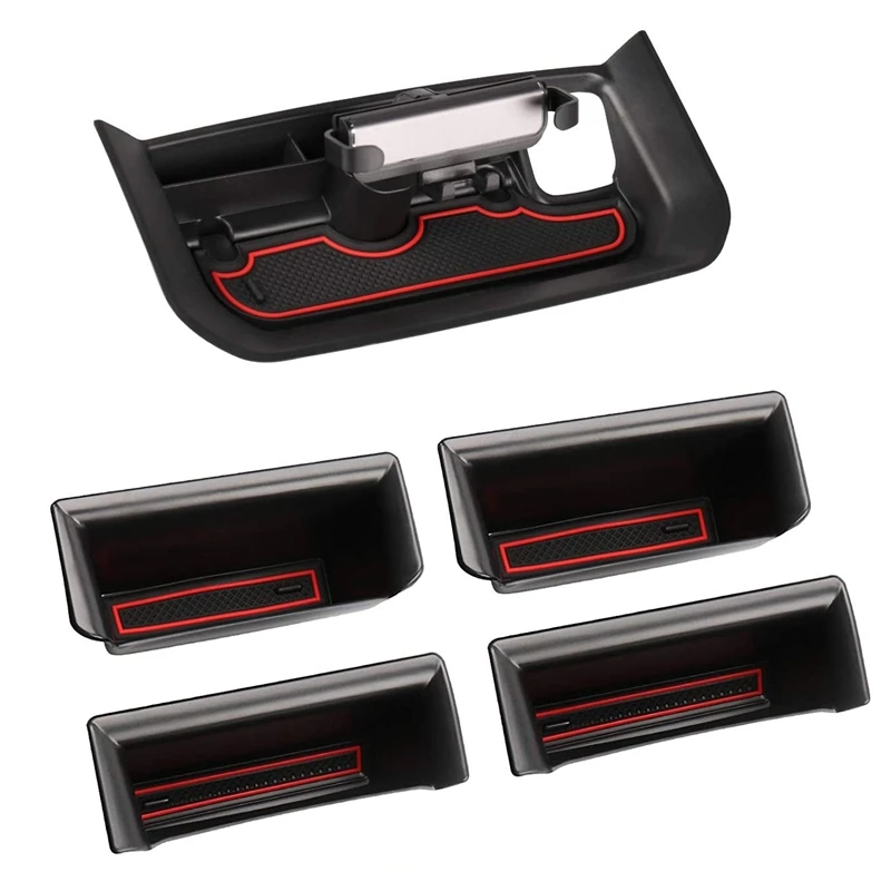 

Car Door Side Storage Box for Dodge RAM 1500 2019+ Dash Mount Cell Phone Holder with Storage Organizer Tray Accessories