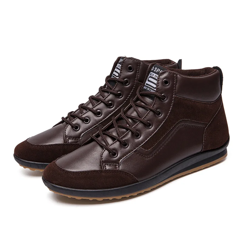 Winter Boots For Men Shoes Fashion Autumn Warm Lace Up Cotton Brand Ankle Man Footwear Zapatos De Hombre | Обувь