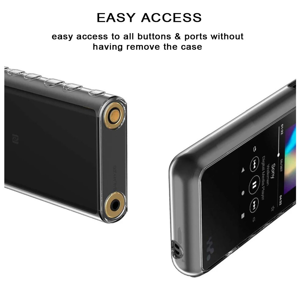 Мягкий прозрачный чехол из ТПУ для SONY Walkman NW ZX500 ZX505 ZX507|Бамперы| |