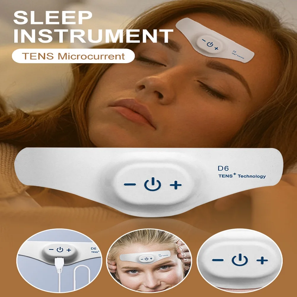 

Microcurrent Insomnia Sleep Instrument TENS Sleep Aid for Depression Pressure Relief Migraine Head Massager Fast Sleep Device