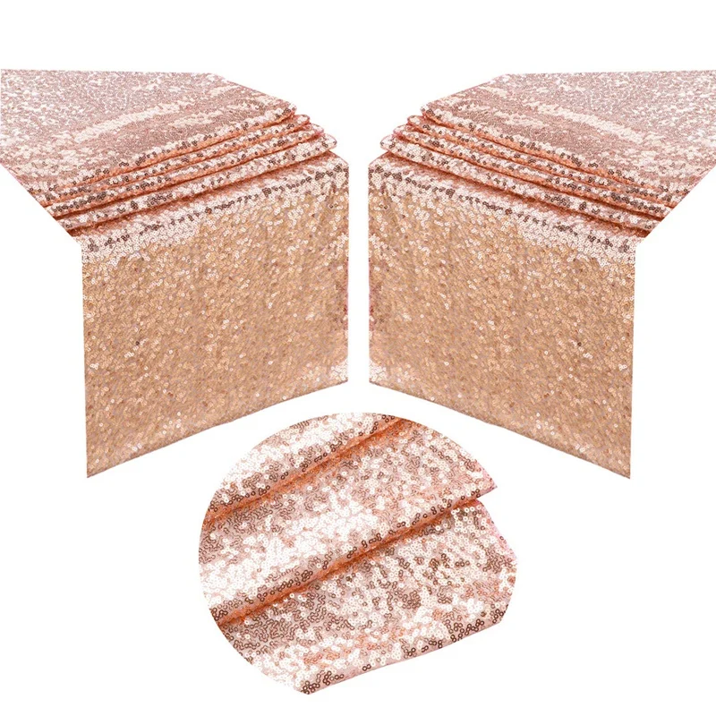 6 шт. комплект украшений для вечеринки из розового золота 2 12 на 108 дюймов