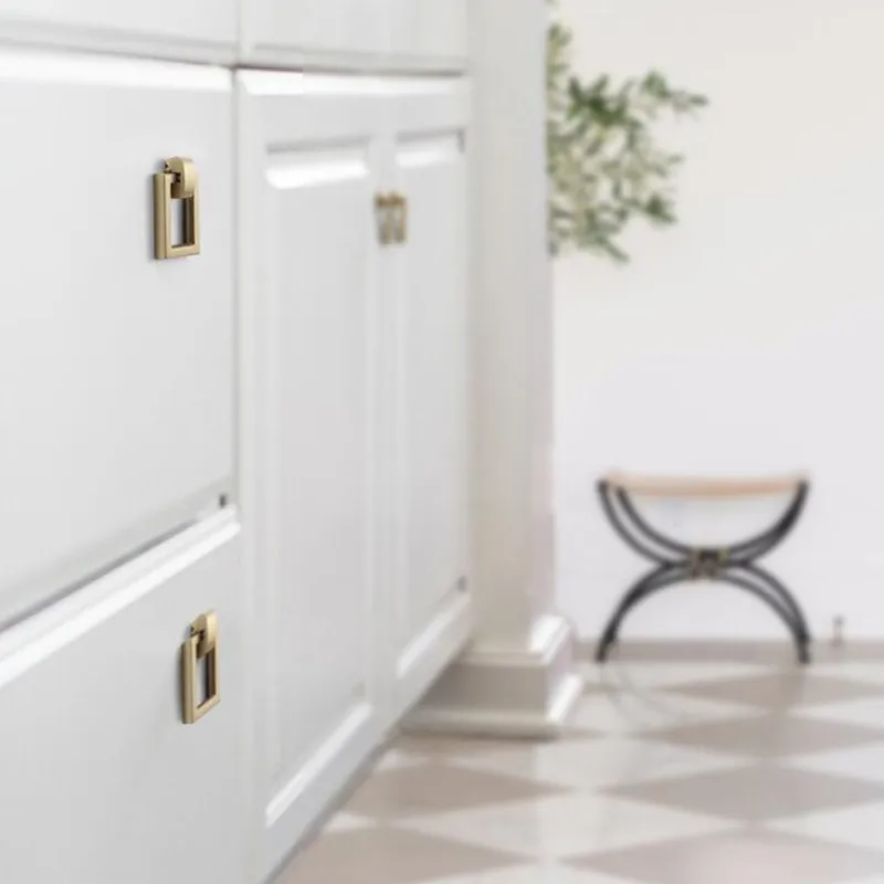 KK & FING медь Матовый цинковый сплав кухонный шкаф ручки дверные для выдвижных