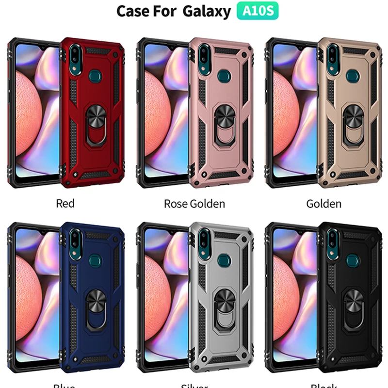 Чехол для samsung Galaxy A50S A30S, роскошный жесткий чехол из ТПУ с металлическим кольцом на палец для Galaxy A20S A40S A10S m30s Coques Fundas