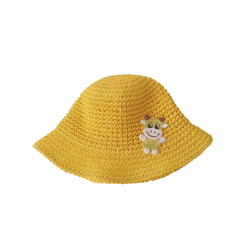 

Disney cartoon Mickey Minnie Pooh Donald Duck baby wide-brimmed sun hat straw hat birthday gifts