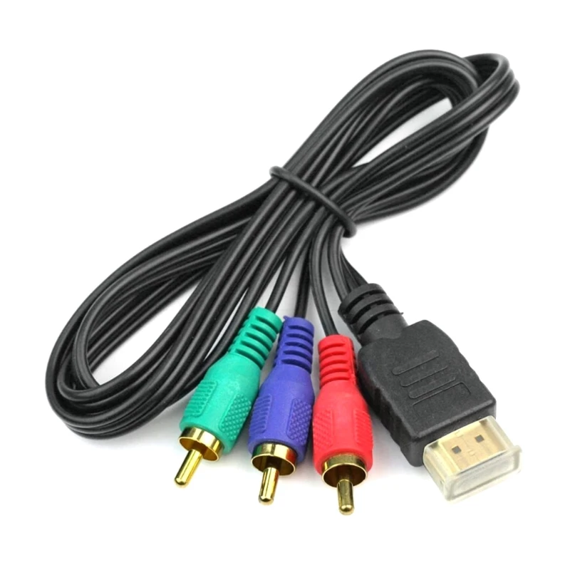 

1 м HDMI к RCA аудио-видео кабель 1080P 3RCA адаптер шнура конвертера для HD ТВ