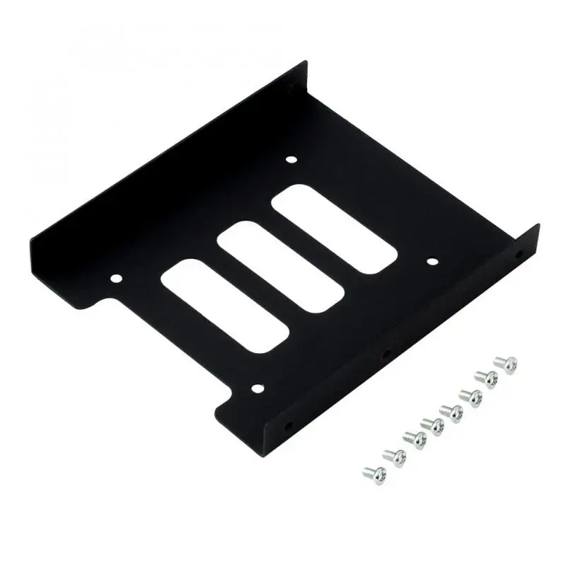 

Useful 2.5 Inch SSD To 3.5 Inch Metal Converter Mounting Adapter Bracket Dock With 8 Screws Hard Drive Holder For PC Hard Drive