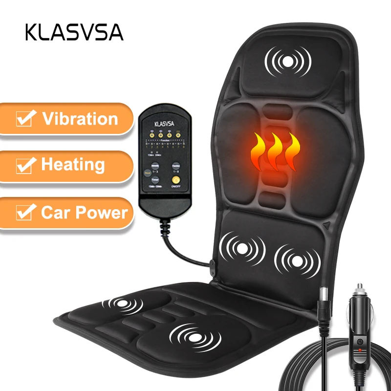 Cushion Vibrator Portable Home Car Office Neck Lumbar Waist Pain Relief Seat Pad Relax Mat