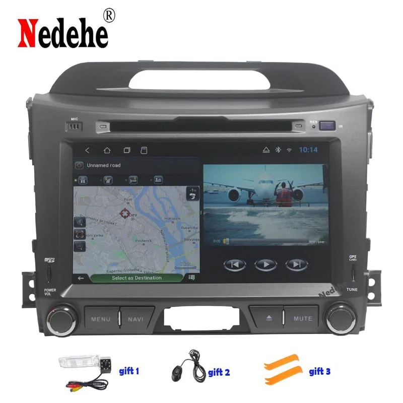 2 din Octa core 4G RAM Android 9 0 автомобильный DVD плеер GPS для KIA SPORTAGE 2010 2016 радиоприемник Bluetooth