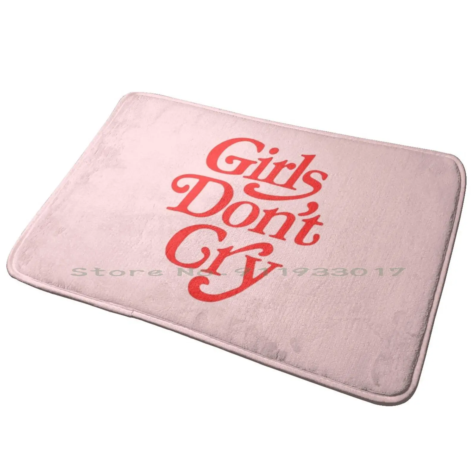 

Коврик для входной двери с надписью «Girls Don't Cry»