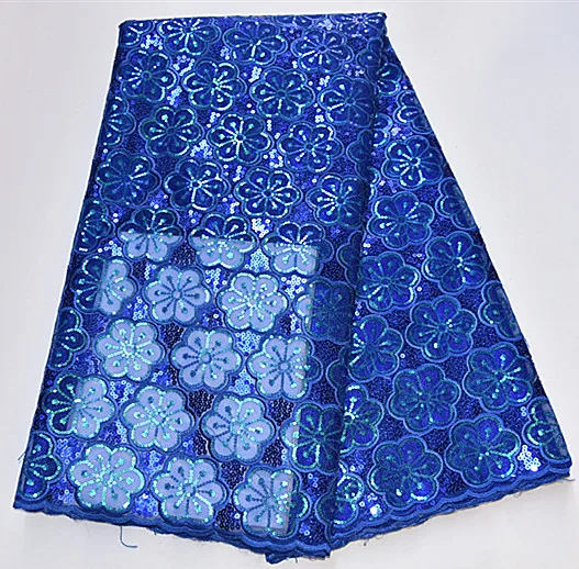 

beautiful organza lace fabric newcoming fashion sequins mesh lace 5yards sequins net tulle lace for wedding PSNO263