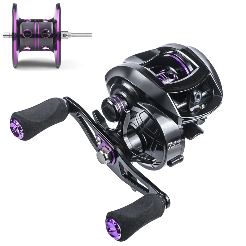 

Новинка 2021, катушка для заброса приманки, высокоскоростная Сверхлегкая металлическая Рыболовная катушка с максимальным усилием фрикциона ...