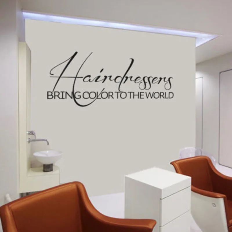 Парикмахерская Настенная Наклейка в парикмахерскую оконный знак наклейка