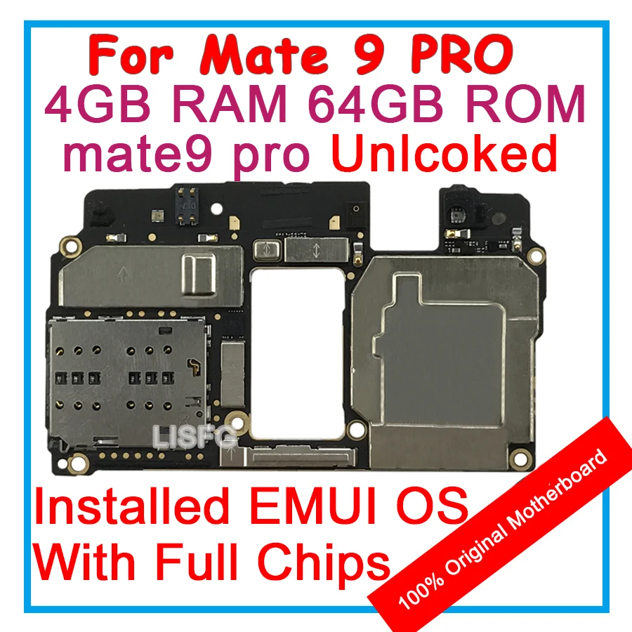 Материнская плата 4 Гб ОЗУ 64 ПЗУ для HUAWEI Ascend MATE 9 PRO 100% оригинальная материнская EMUI
