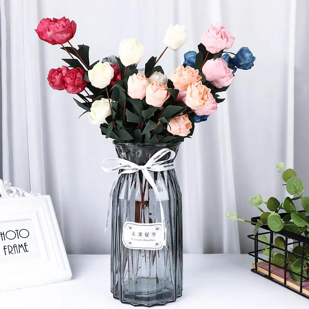 6 голов/букет розы Декор Искусственный цветок домашний декор имитация поддельных