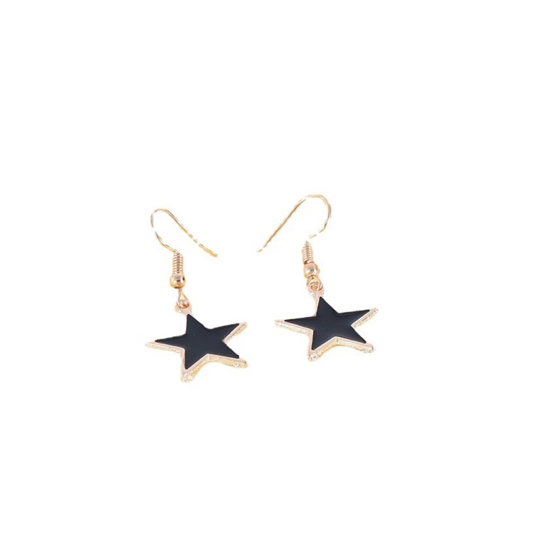 

2021 new Korean fashion geometric five-pointed star ladies earrings earrings drop earrings fashion jewelry wholesale