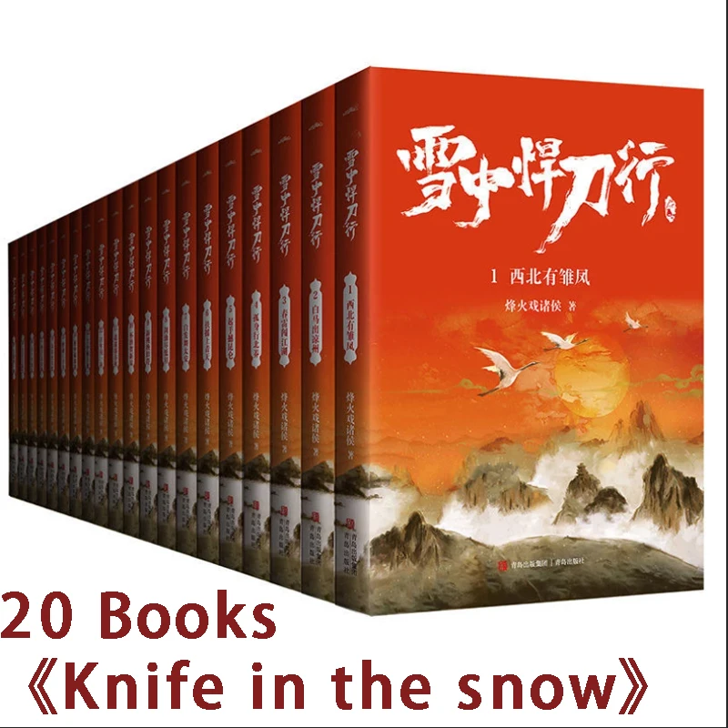

20 книг, книга «Искусство в снегу», китайская Боевая фантазия Jianghu, древние боевые искусства, сказочные романы
