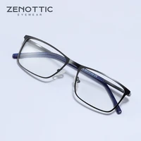 zenottic metal square glasses frame men women luxury brand optical spectacles business style myopia prescription eyeglasses