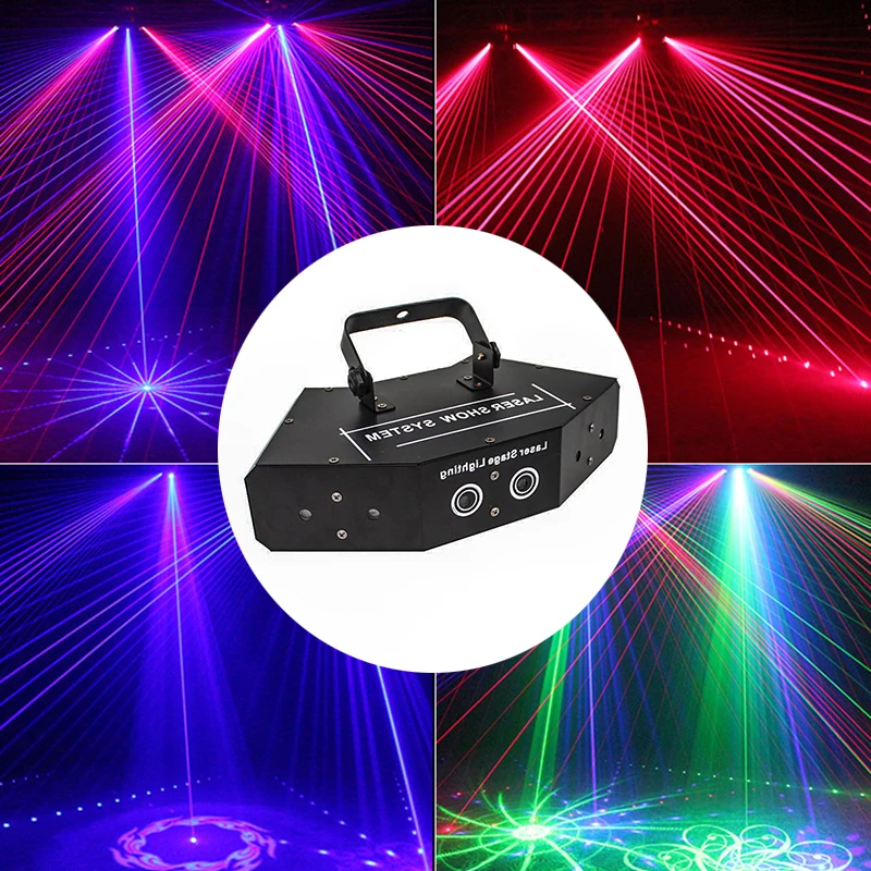 Сканер RGB сканирования с 6 объективами DMX светодиодный сканирующий сценический