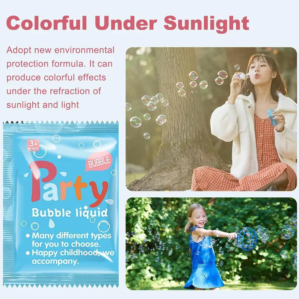 

10ml Bubble machine accessories Liquid Non-toxic Educational Accessories Water Toy Gun Bubble Soap Bubble Machine For Child Z3O5