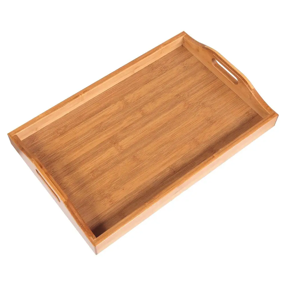 

Высококачественный деревянный сервировочный поднос с ручками/сервировка чая, завтрака, деревянная кухня