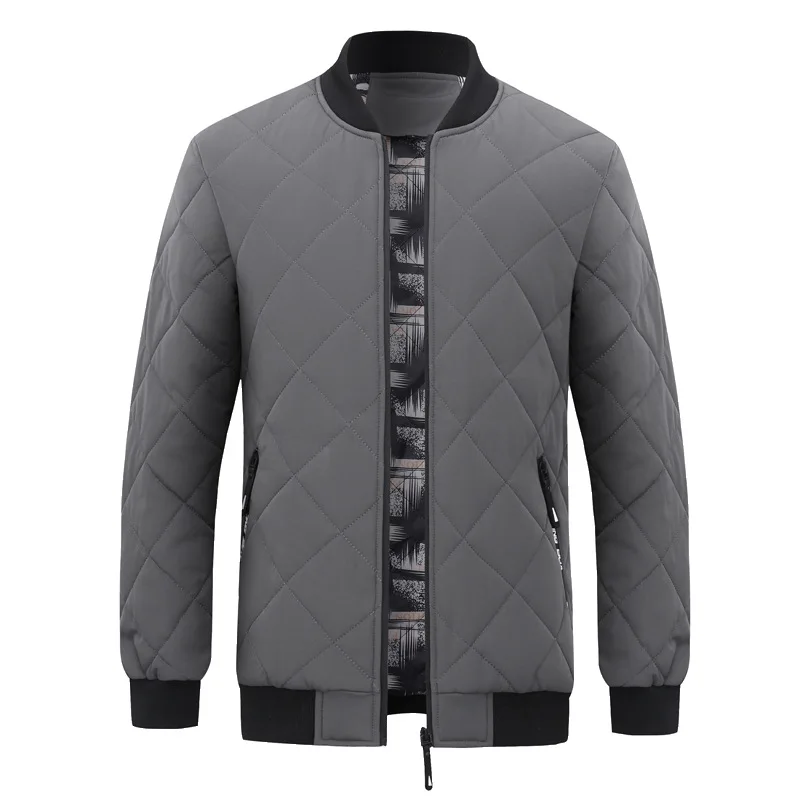 Men's Fashion Autumn  Winter Cold-proof Warm Cotton-padded Jacket Casual Jacket Down Padded Jacket Thick Padded Jacket Plus Size