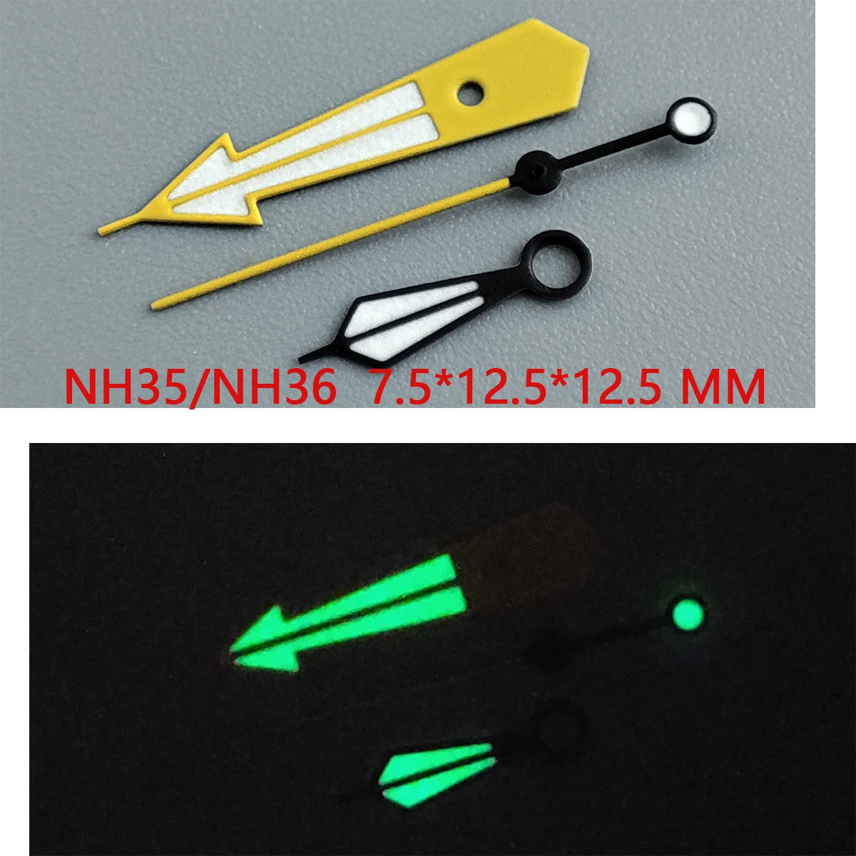 Аксессуары для часов указка NH35 стрелка стрельбы зеленый супер светящийся