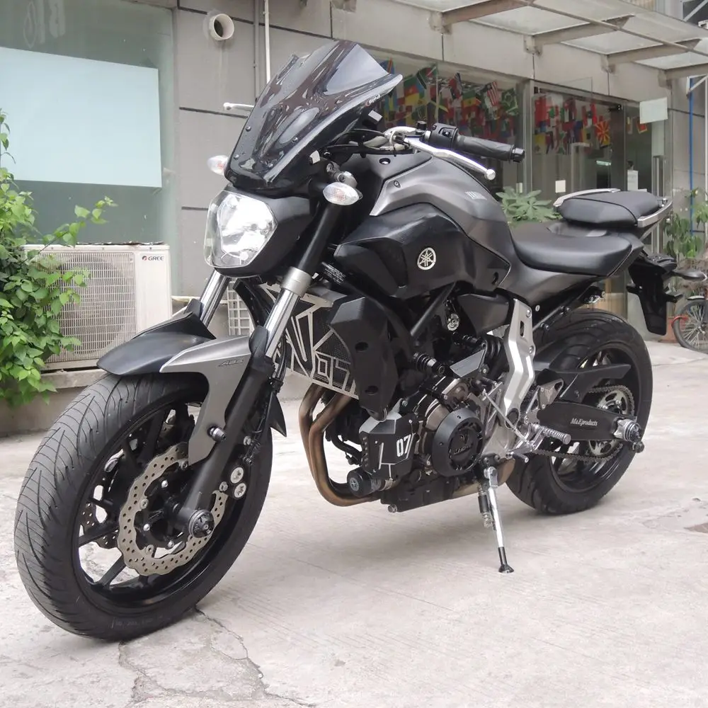 KEMiMOTO ветровое стекло с монтажным кронштейном для YAMAHA MT07 MT 07 FZ-07 FZ07 FZ 07 ветровые дефлекторы
