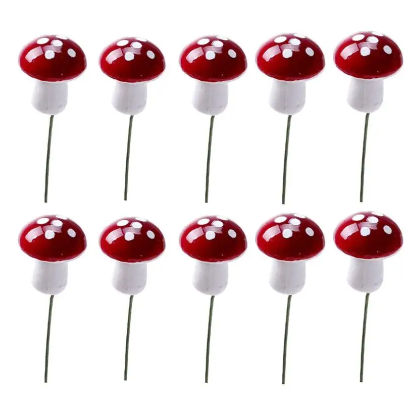 10 шт./пакет Моделирование растения мини пена нежный и прекрасный грибы микро