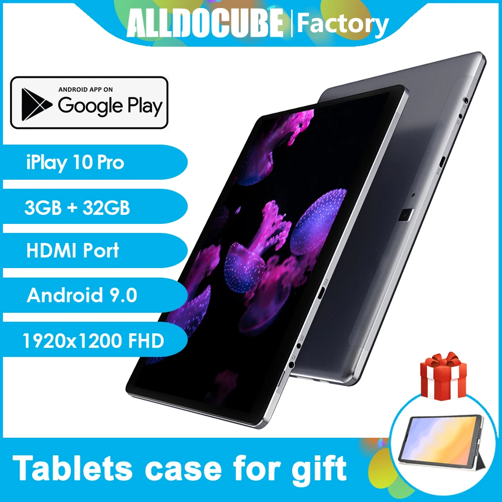 Планшет Alldocube iPlay10 Pro 10 1 дюйма Android 9 0 3 + 32 ГБ MT8163 Bluetooth 4 Wi Fi|Планшеты| |