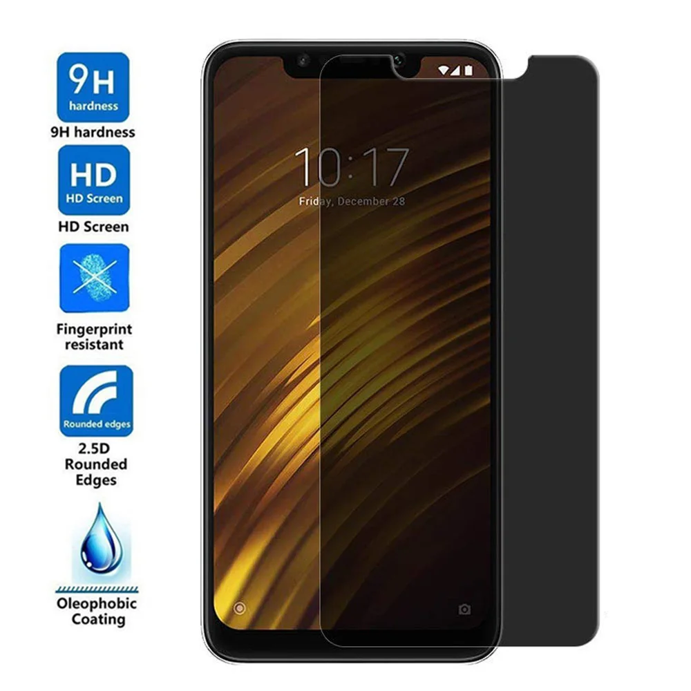 2.5D Защита экрана для Xiaomi Pocophone F1 F2 анти шпион закаленное стекло для Pocophone F2 Pro Антибликовая защитная пленка