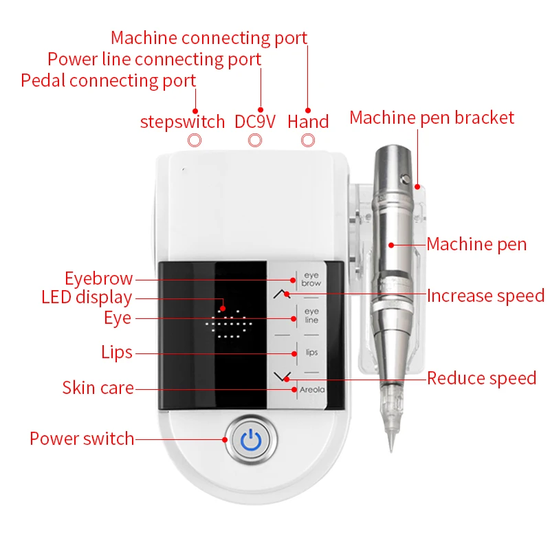 Новинка наборы для макияжа бровей и губ роторный мотор тату машинка набор