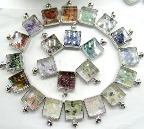 Натуральный камень опал кварцевый кристалл бирюза лазурный гравий и стеклянный