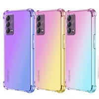 gradient color phone case ultra thin soft tpu protection cover airbag four corners anti drop shell for realme gt master edition