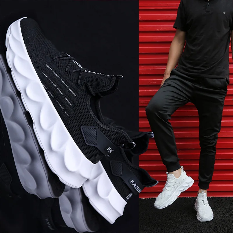 

Men's Breathable Lightweight Mesh Sneakers Thin Sports Running Shoes Breathable Casual Sports Men's Shoes Low Cut Hollow