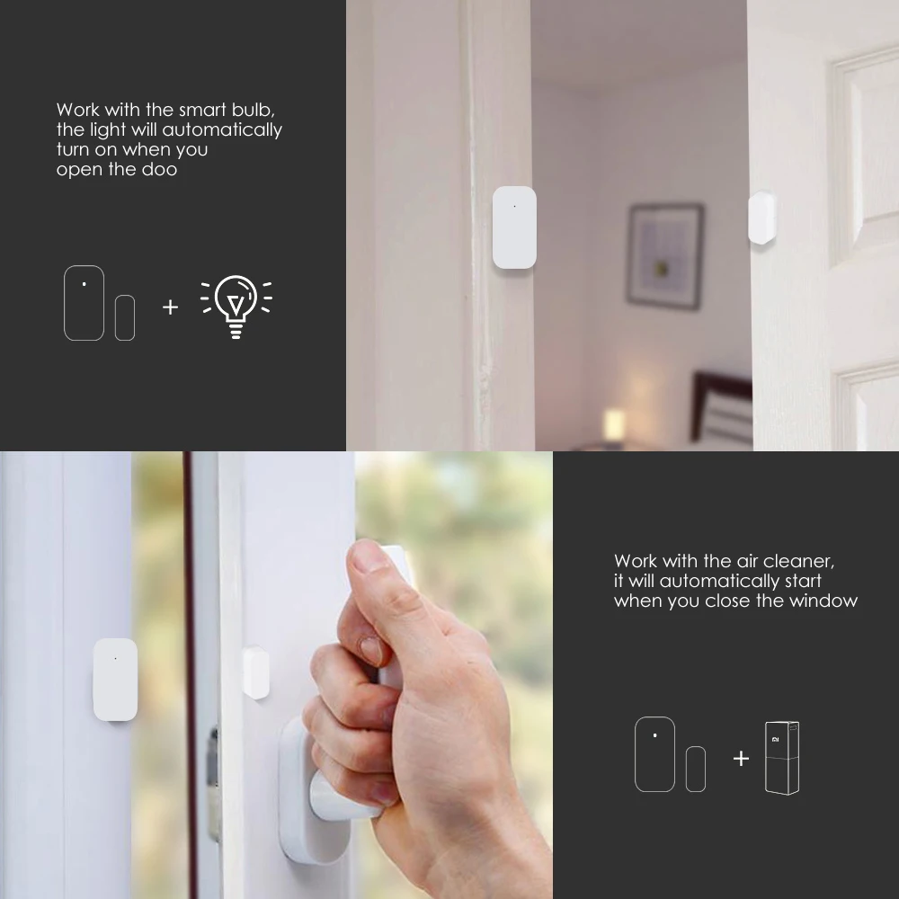 Датчик открытия окон и дверей Aqara Zigbee Беспроводной сенсор для умного дома