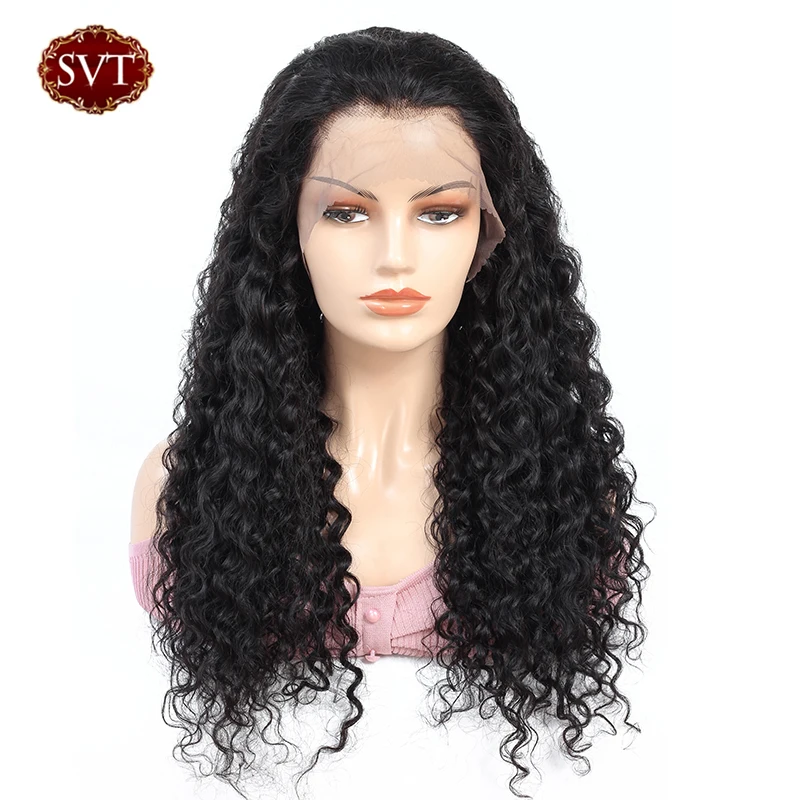 SVT 13x4 человеческие волосы на кружеве парики бразильские remy для черных женщин