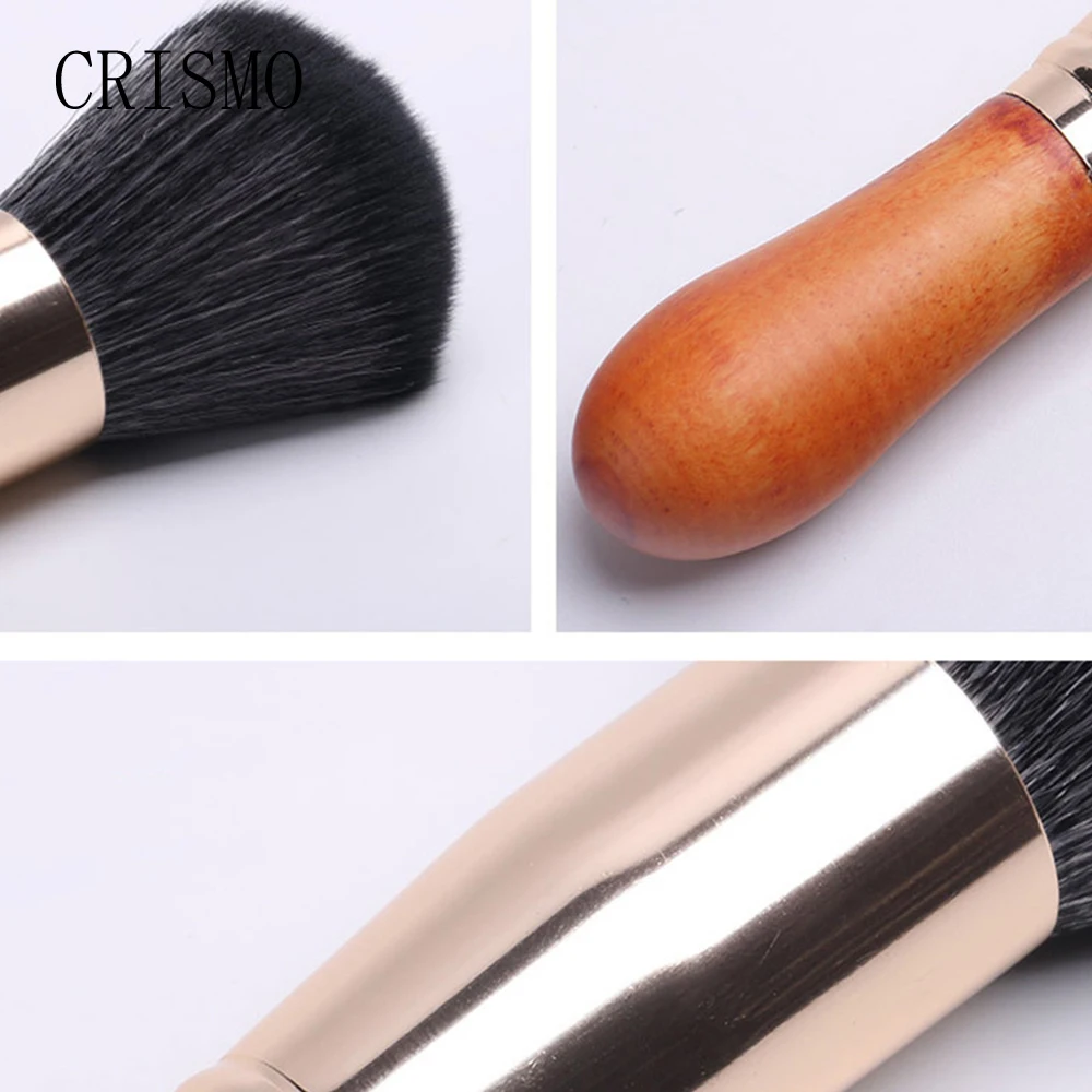 CRISMO мягкие синтетические волосы большая пудра деревянная ручка кисти для