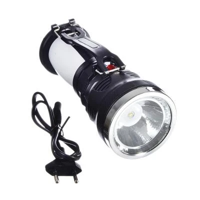 ЧИНГИСХАН Фонарь прожектор 2-в-1 аккумуляторный 24 SMD + 1 Вт LED шнур 220В пластик 17 5x7 5