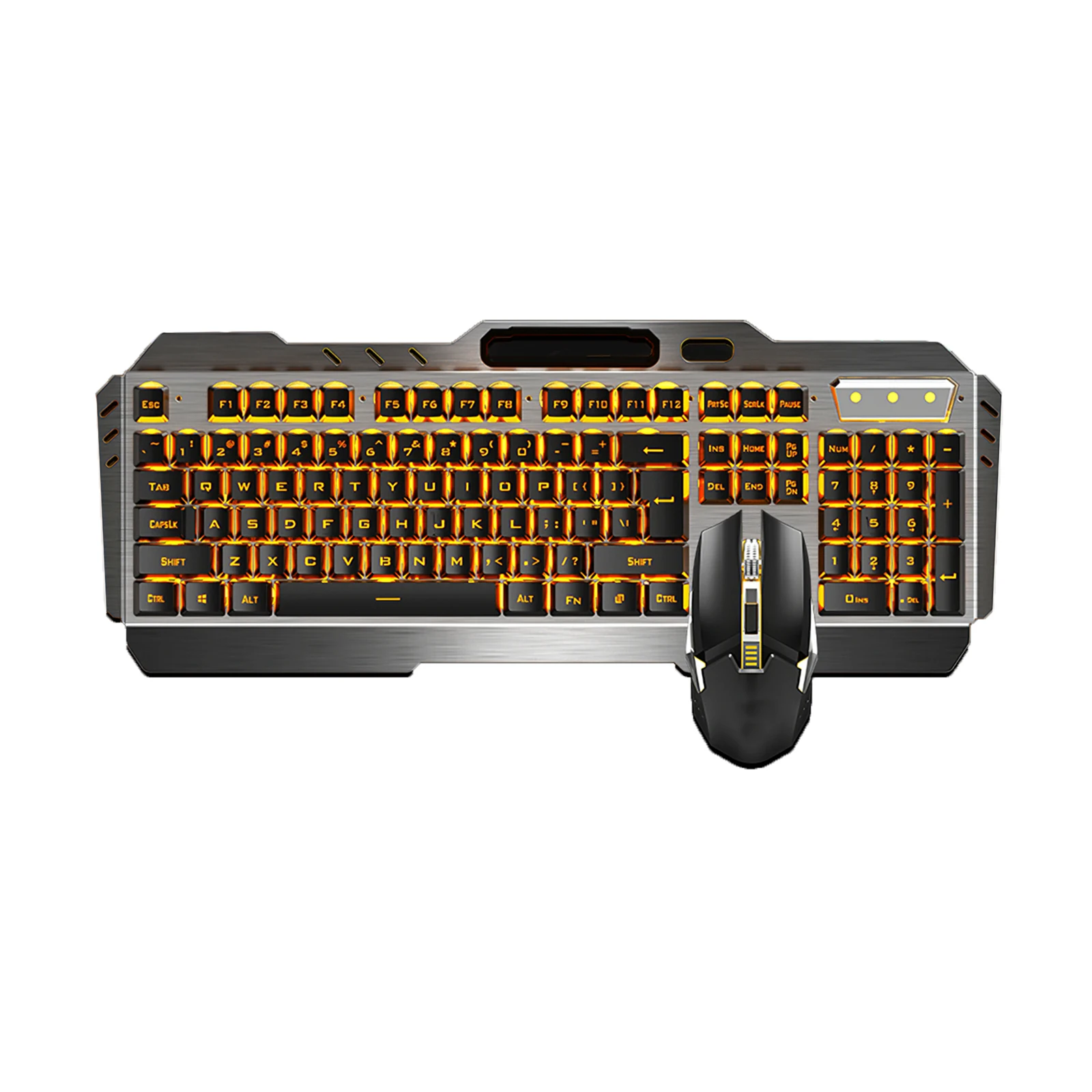 

Gaming Mechanical Keyboard Backlit Mouse Keyboard RGB LED Hybrid Backlit USB Wireless Keyboard Suitable For Gaming PC Laptop