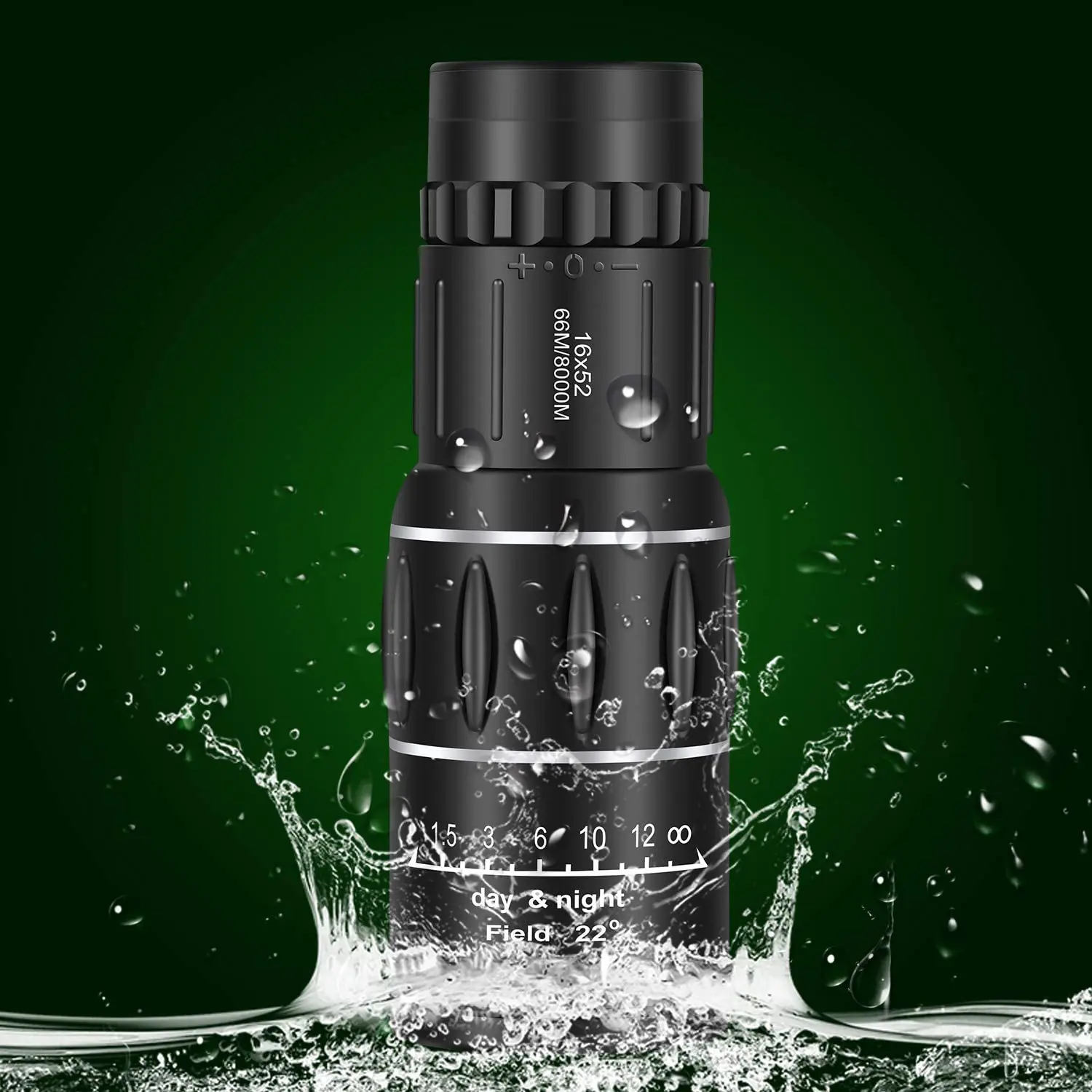 Мощный монокулярный мерцающий телескоп ночного видения 16x52 оптический Монокуляр