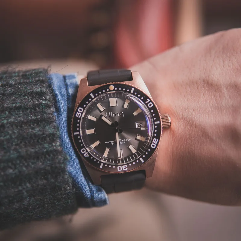 PROXIMA Мужские автоматические механические часы Бронзовые Мужчины подводные 200 м