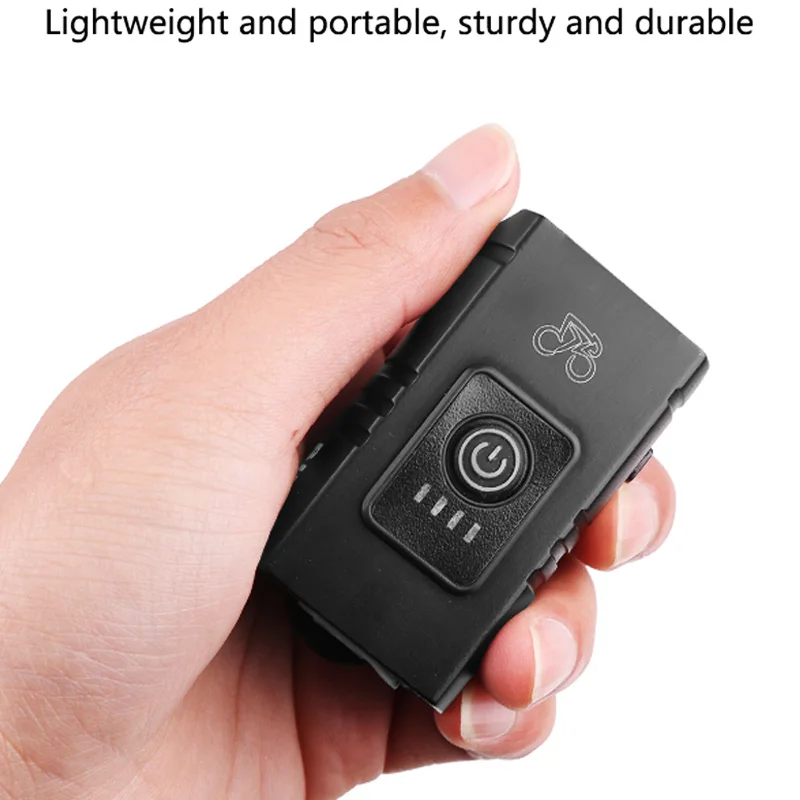 ZK20 Bike Light Waterproof T6 LED Bicycle Lamp Rechargeable Front Tail Light Power Display for Mountain Road Kids Cycling