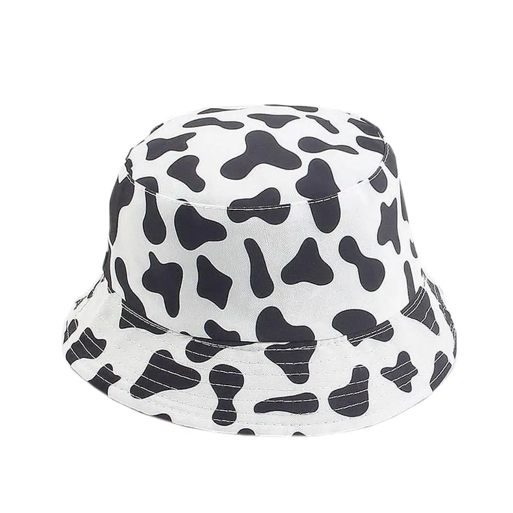 Уникальные шляпы с принтом панды и коровы Двусторонняя одежда складывающиеся