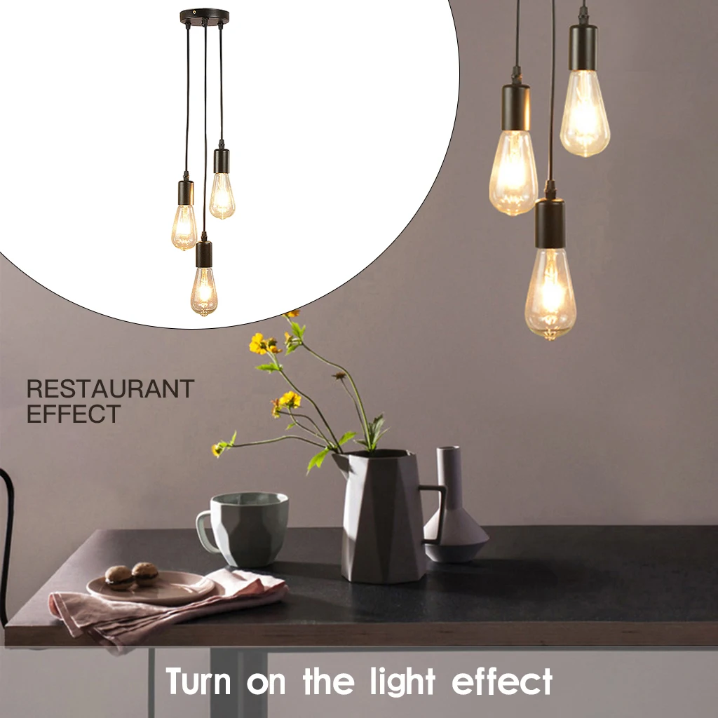 Винтажный подвесной потолочный светильник держатель для лампы в стиле