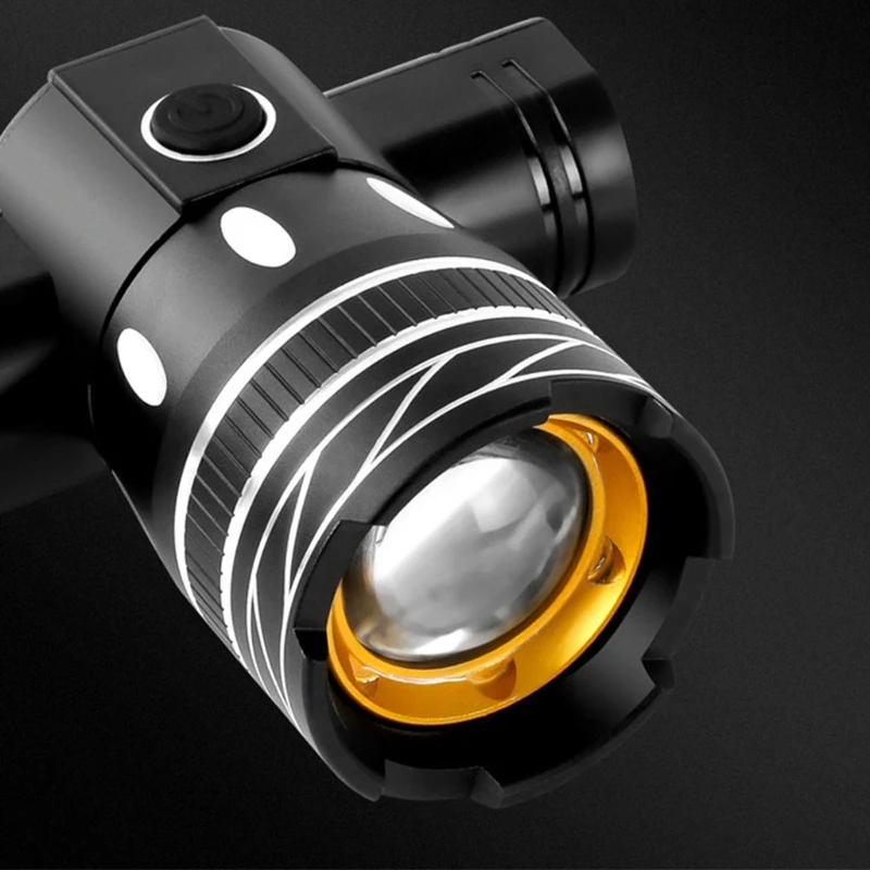 

Bike T6 LED Light Headight USB Rechargeable Frontlight Flashlight Waterproof Zoomable Cycling Lamp