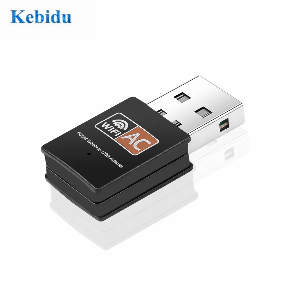 KEBIDU беспроводной USB WiFi адаптер 600 Мбит/с wi fi антенна для ПК сетевая карта 2 4 + 5 8 ГГц