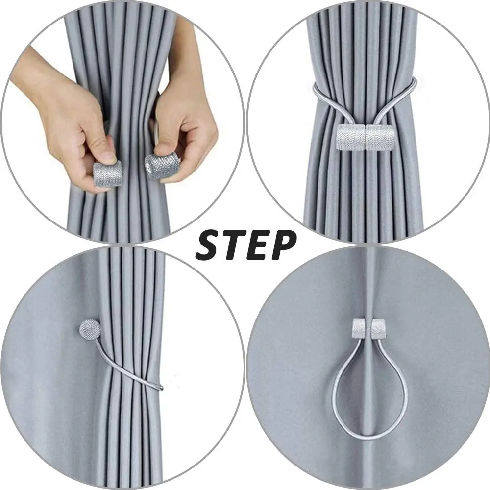 Магнитные застежки для штор драпировки модернизированные 2 шт. 16 дюймов