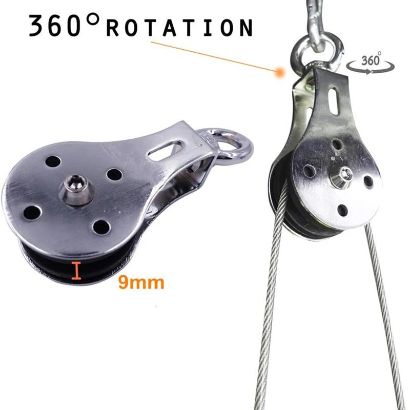 

Fitness Pulley System DIY Loading Pin Lifting Triceps Rope Machine Workout Adjustable Length Home Gym Sport Accessories